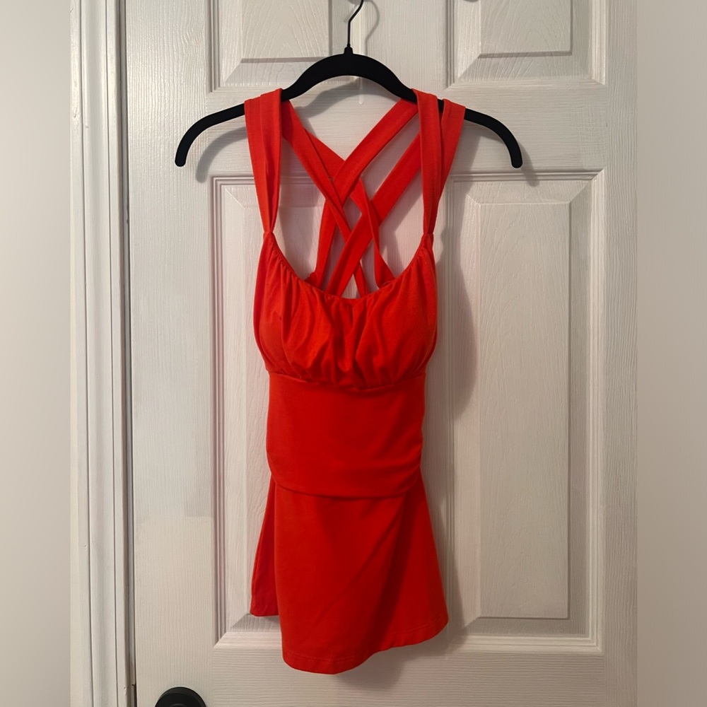 Bisou Bisou Michelle Bohbot Red shirt size small